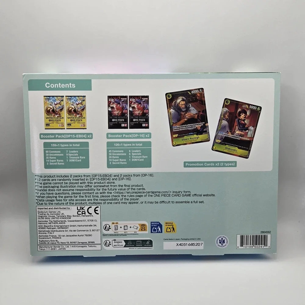 One Piece TCG Illustration Box Vol. 7 Rayleigh Shakuyaku (OP15-EB04 + OP-16) NEW